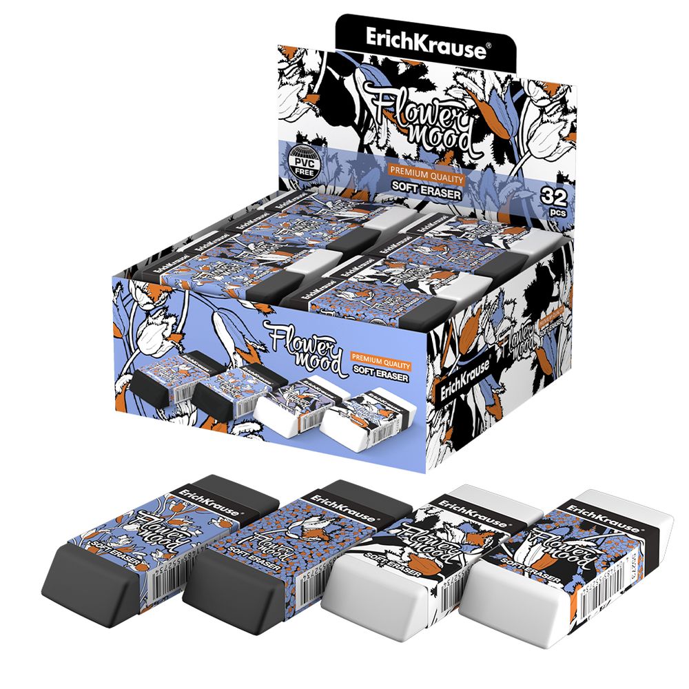 Ластик ErichKrause Tulips 