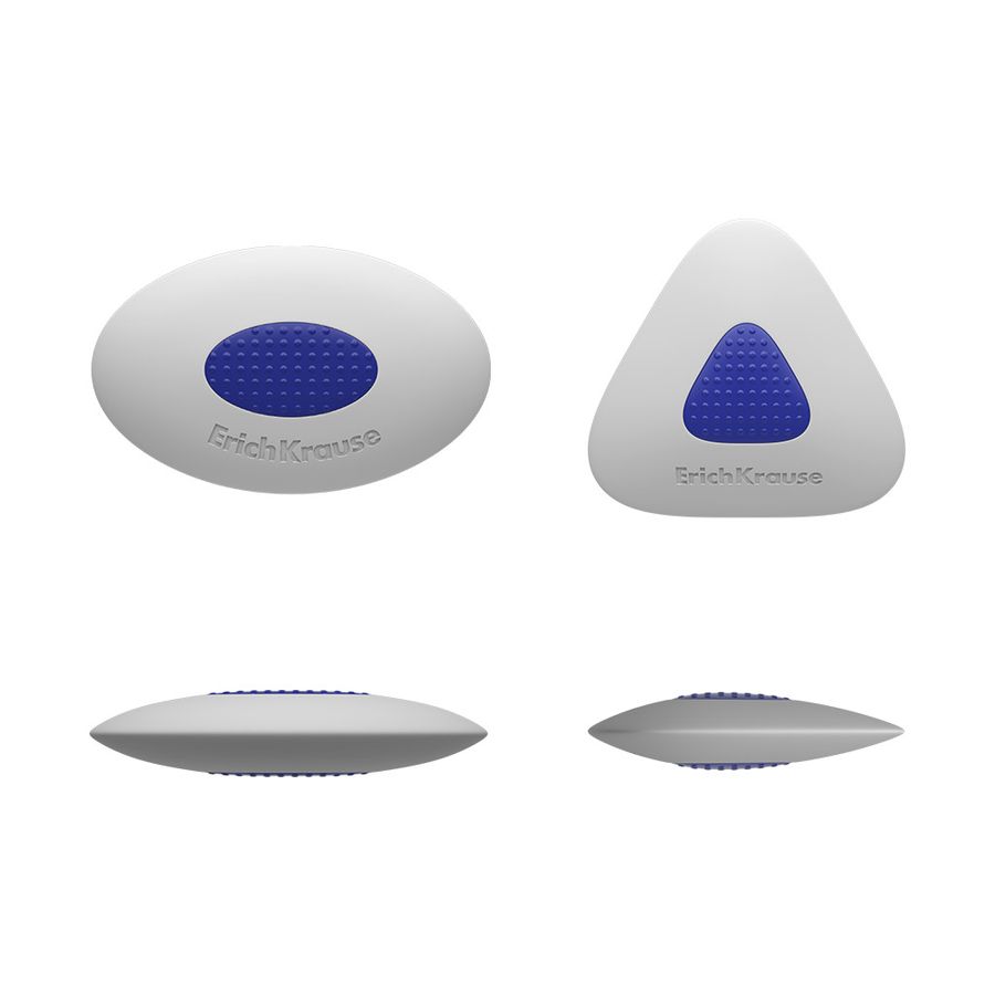 Набор из 3 ластиков с пластиковым держателем ErichKrause SmartWay® Mini