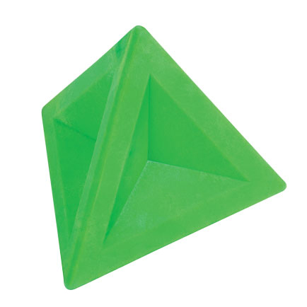 Ластик Brunnen треугольный 4,5х4,5х4 см, зеленый