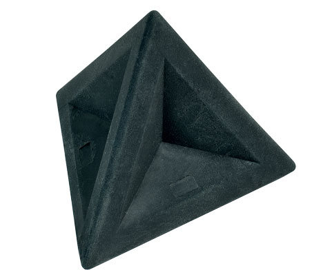 Ластик Brunnen треугольный 4,5х4,5х4 см, черный