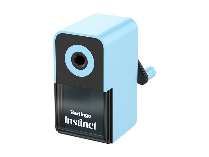 Точилка механическая Berlingo "Instinct", цвета в асс., пласт. корпус, инд. упак.