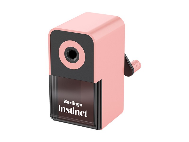 Точилка механическая Berlingo "Instinct", цвета в асс., пласт. корпус, инд. упак.