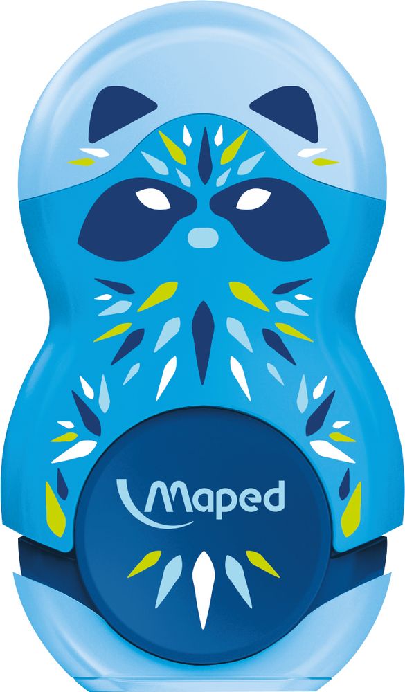 Точилка 1 отверстие + ластик, LOOPY MINI CUTE 2в1 с контейнером, ассорти, в дисплее