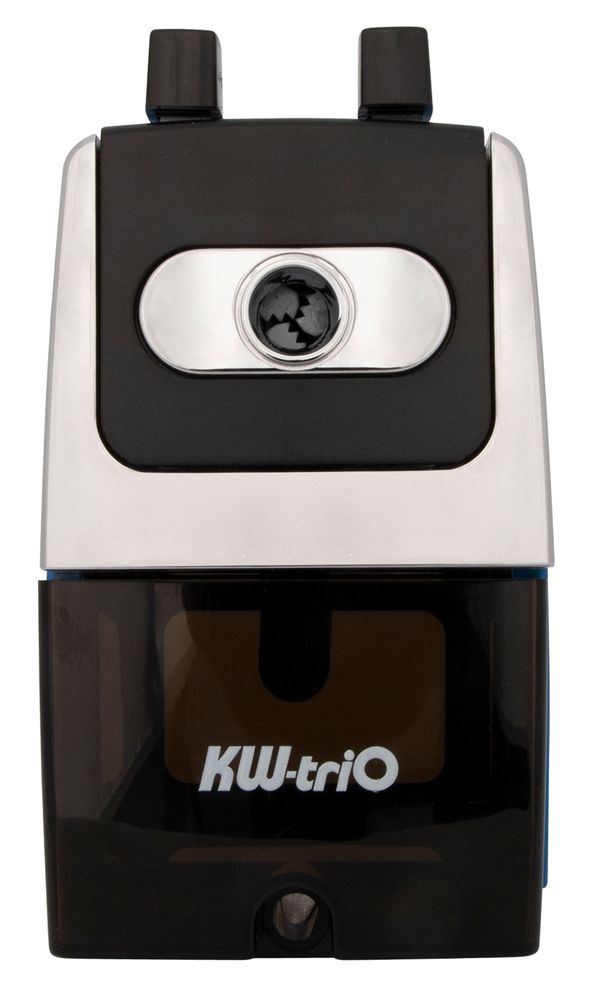 Точилка для карандашей механическая Kw-Trio 307Ablue 307A-BLU 1 отверстие металл синий