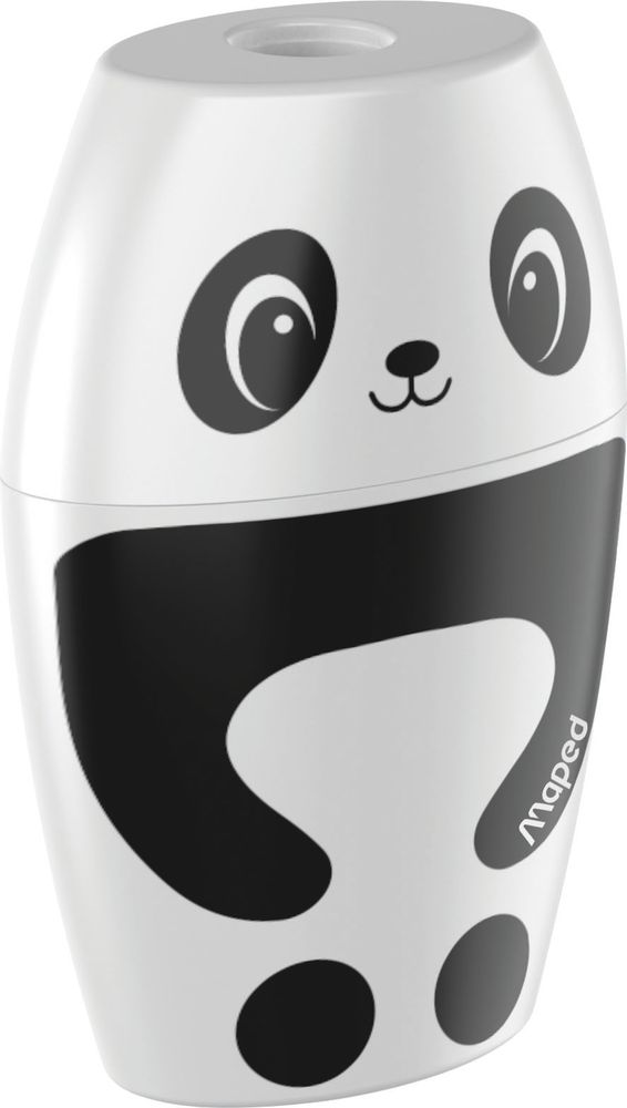 Точилка 1 отверстие, MAPED SHAKKY, с контейнером, декорированная, ассорти, в блистере