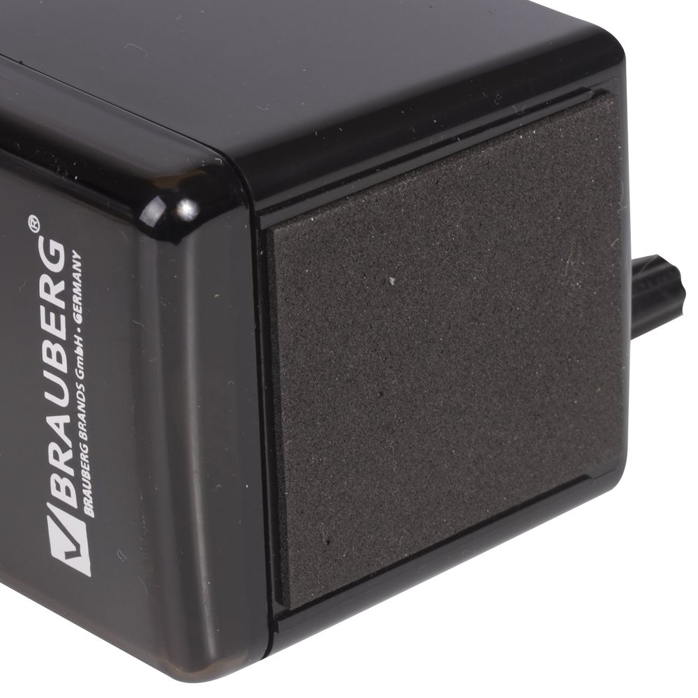 Точилка механическая BRAUBERG "BLACK JACK", крепление к столу, металлический механизм, цвет чёрный