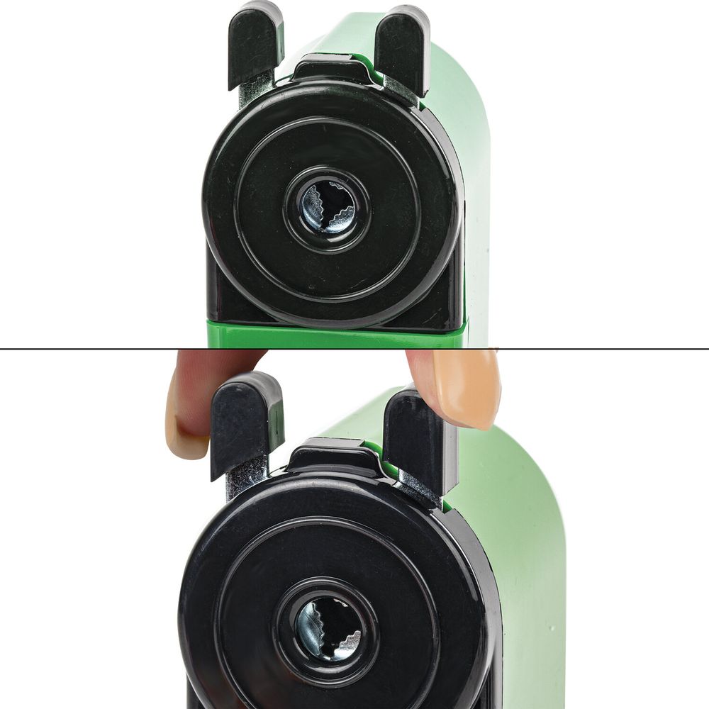 Точилка механическая BRAUBERG "JET", металлический механизм, корпус зеленый