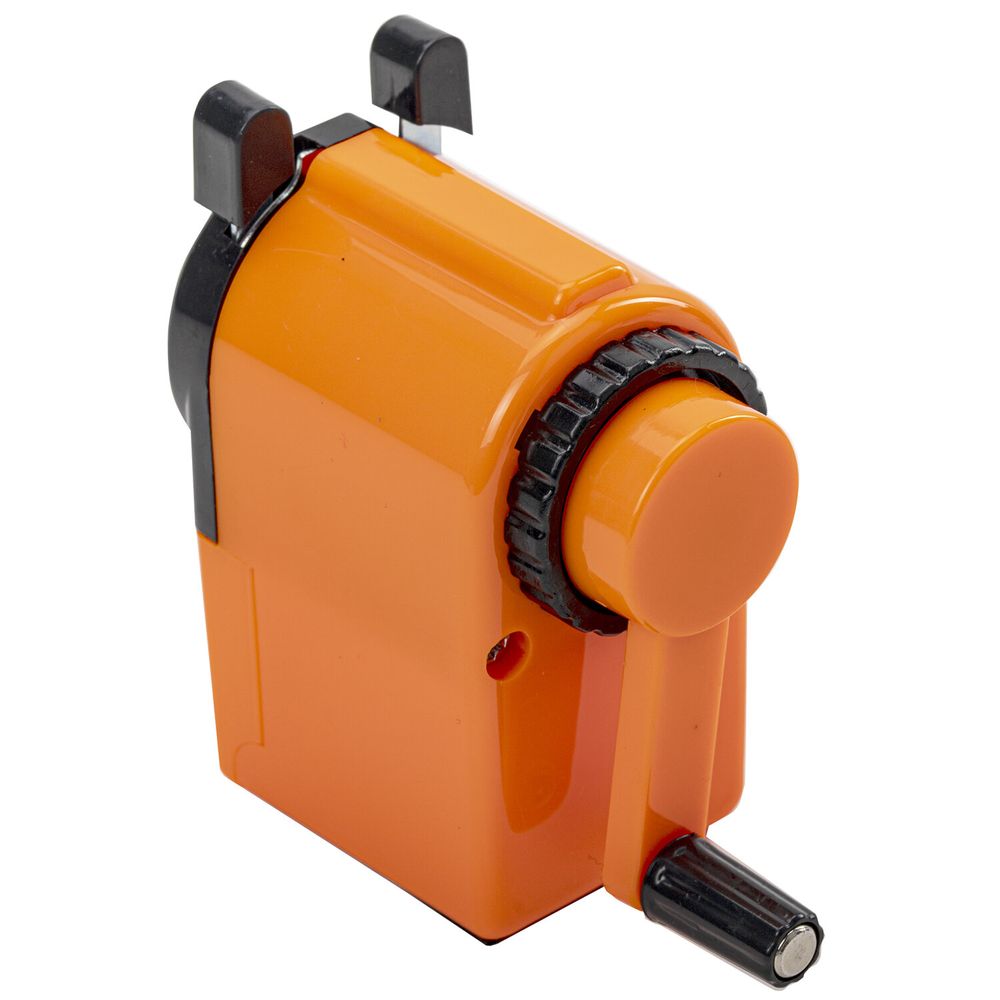 Точилка механическая BRAUBERG "JET", металлический механизм, корпус оранжевый