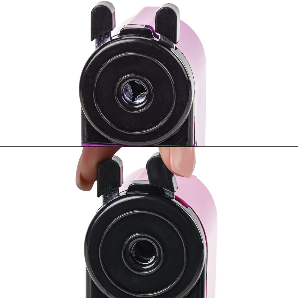 Точилка механическая BRAUBERG "JET", металлический механизм, корпус розовый