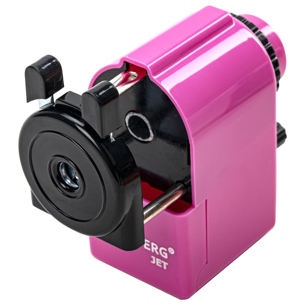 Точилка механическая BRAUBERG "JET", металлический механизм, корпус розовый