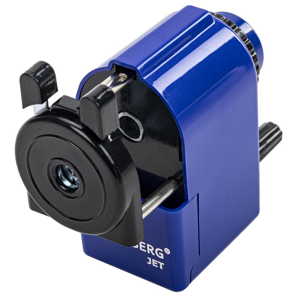 Точилка механическая BRAUBERG "JET", металлический механизм, корпус синий