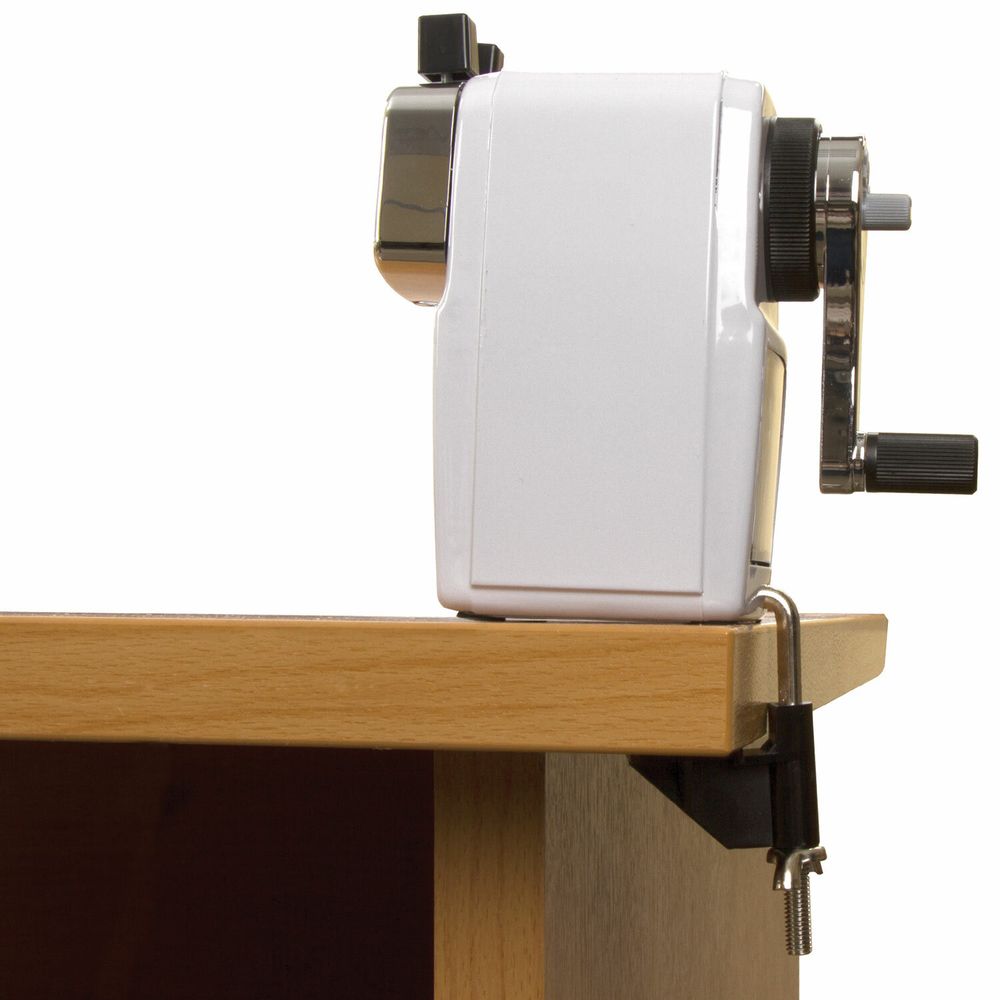 Точилка механическая BRAUBERG "METALLIC-X", для ч/гр и цветных карандашей (в том числе утолщенных), крепление, металлический корпус