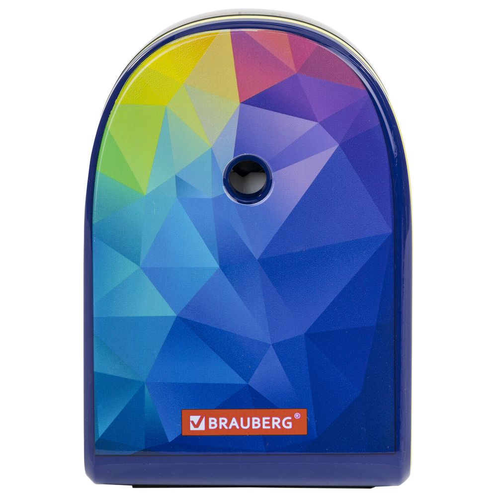 Точилка механическая BRAUBERG "MULTICOLOR", корпус с печатью