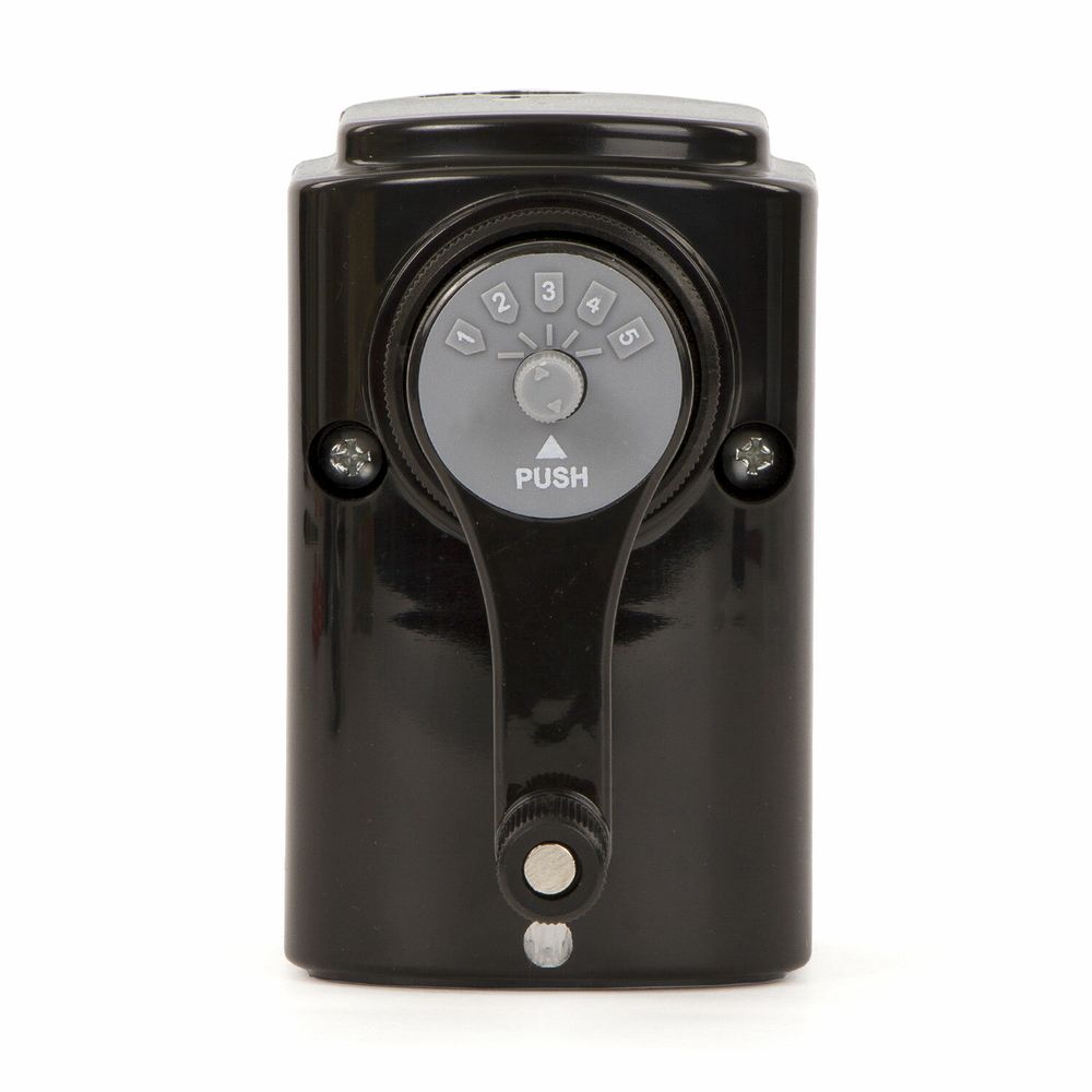 Точилка механическая BRAUBERG "STYLE", для ч/гр и цветных карандашей (в том числе утолщенных), крепление к столу, корпус черный