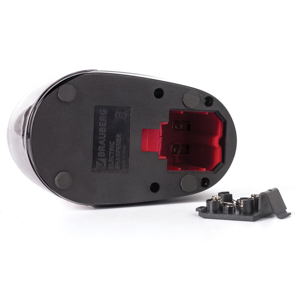 Точилка электрическая BRAUBERG "Delta", питание от 4 батареек АА, спиралевидное лезвие