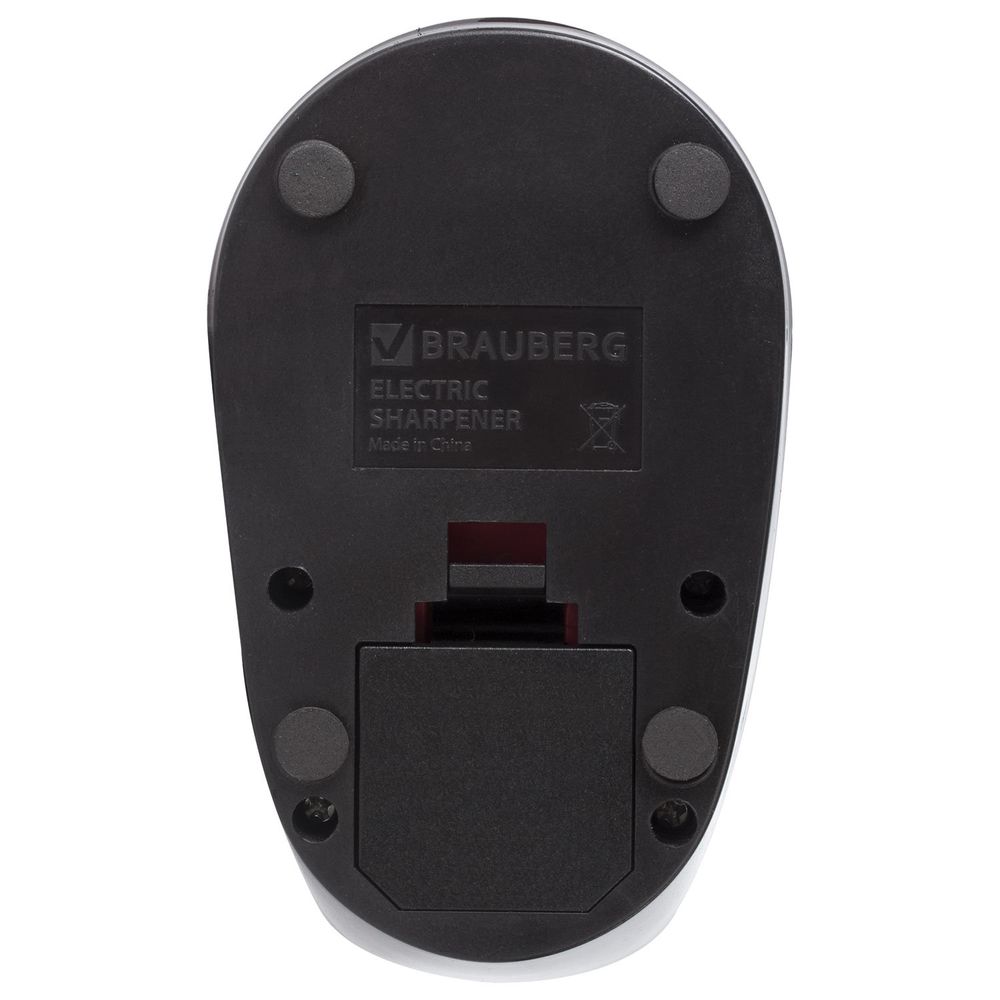 Точилка электрическая BRAUBERG "Delta", питание от 4 батареек АА, спиралевидное лезвие