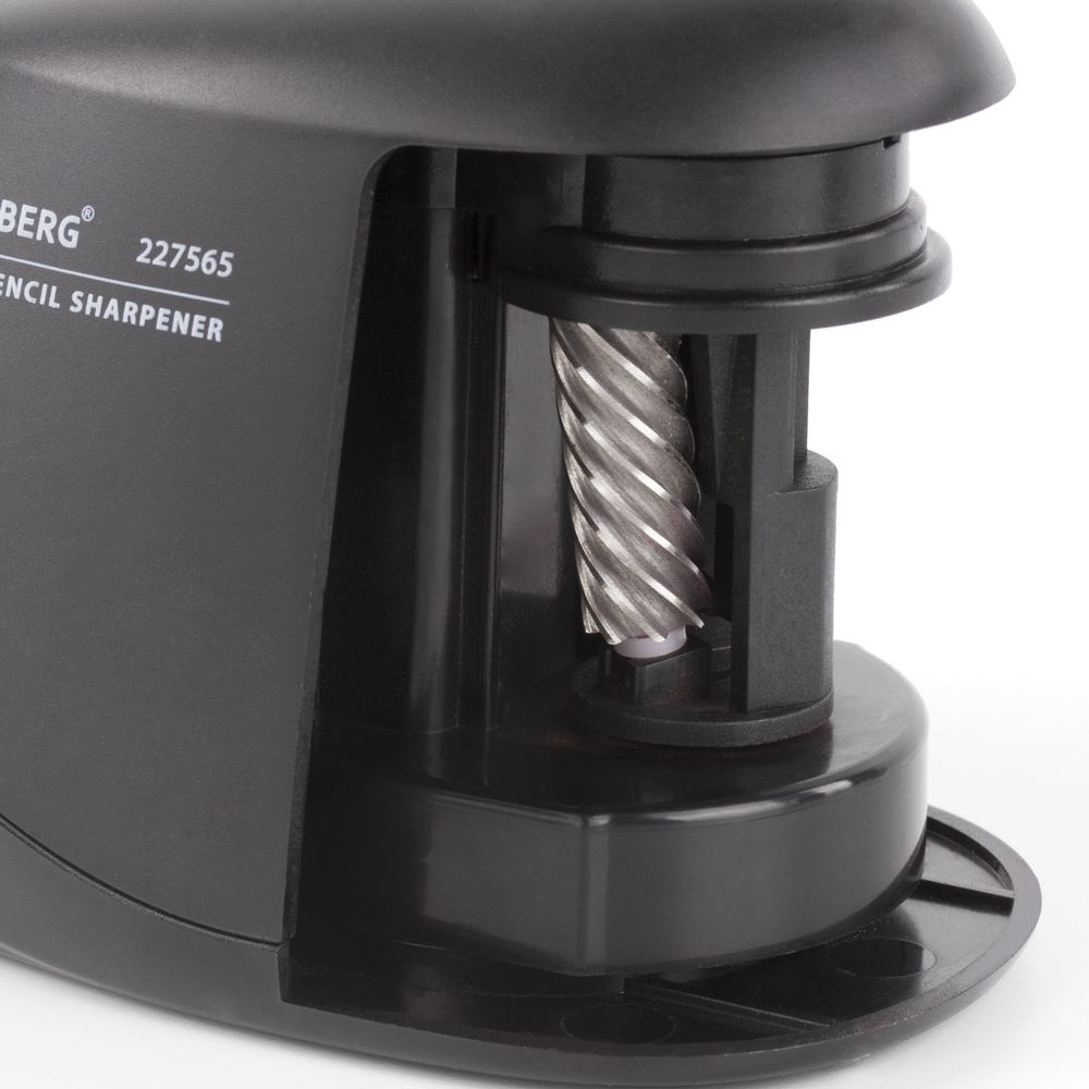 Точилка электрическая BRAUBERG "ORIGINAL", питание 220 В/4 батарейки АА, фрезерный механизм