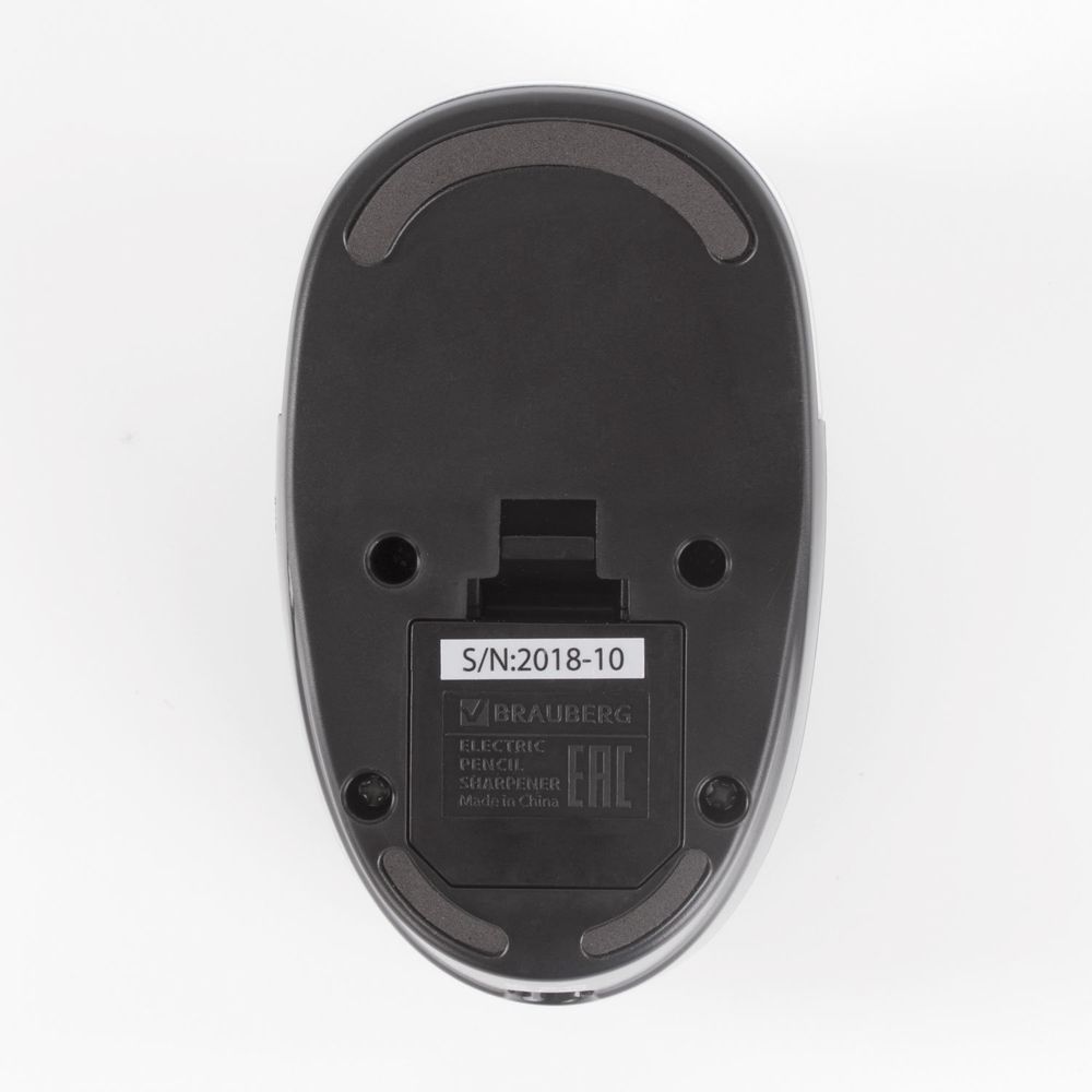 Точилка электрическая BRAUBERG "ORIGINAL", питание 220 В/4 батарейки АА, фрезерный механизм