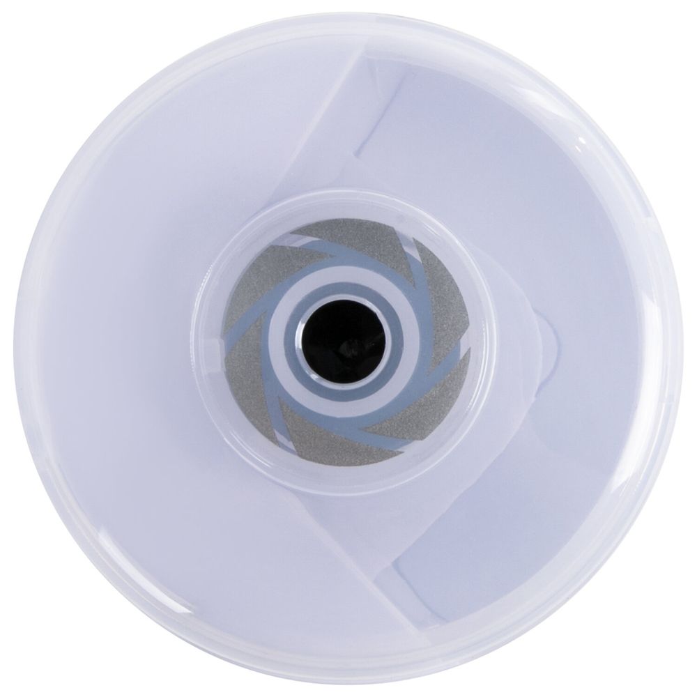 Точилка электрическая BRAUBERG DOUBLE BLADE WHITE, двойное лезвие, питание от 2 батареек