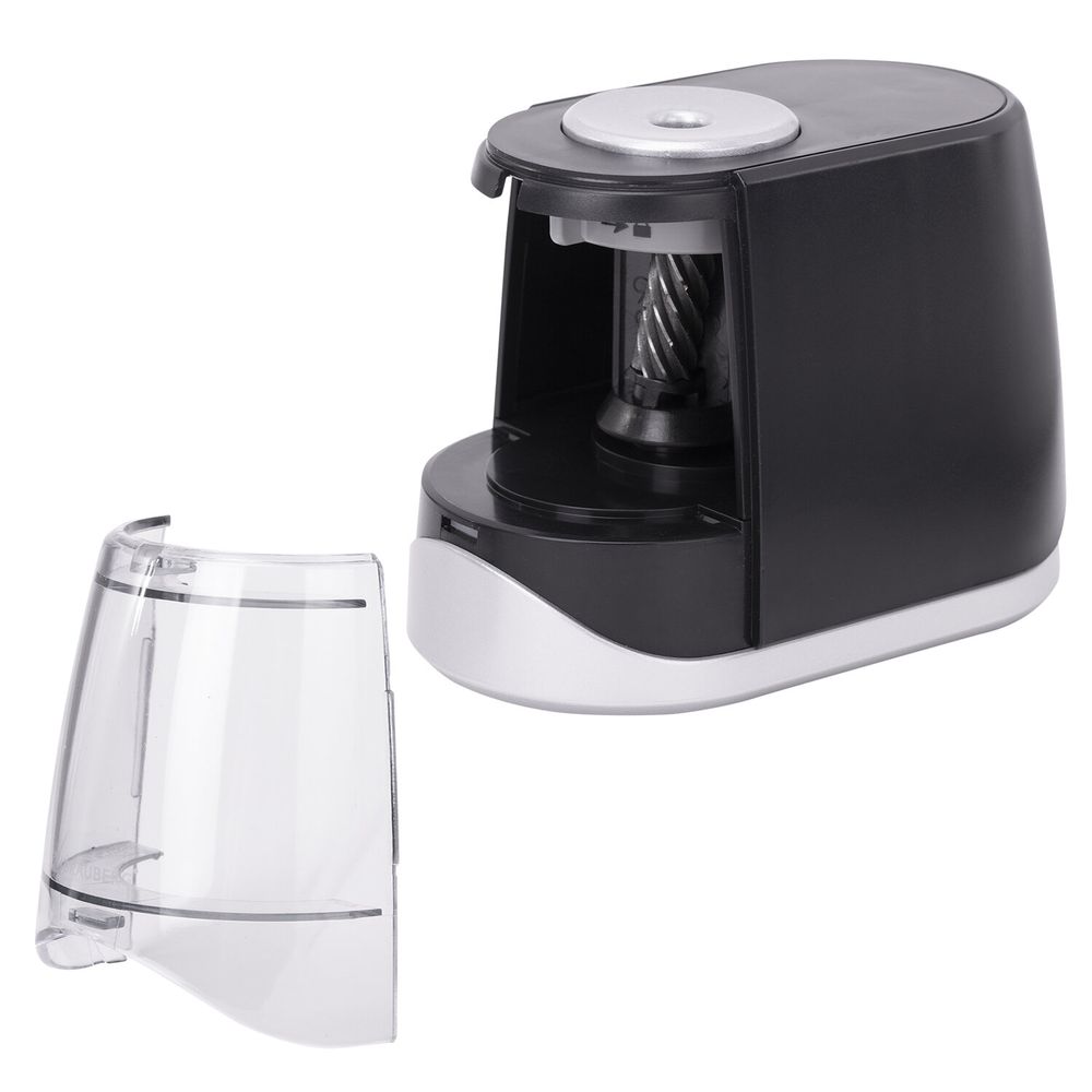 Точилка электрическая BRAUBERG ONE фреза с автостопом, 4 батарейки AA/USB (под адаптер)