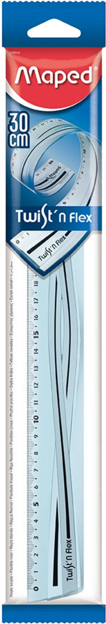 Линейка 30см MAPED FLEX PATTERNS, неломающаяся, градиентная расцветка, УФ чернила