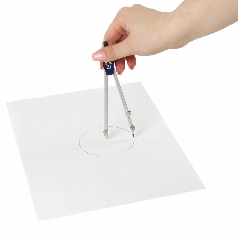 Готовальня BRAUBERG "Student Oxford", 5 предметов циркуль + кронциркуль, держатель, грифель, точилка