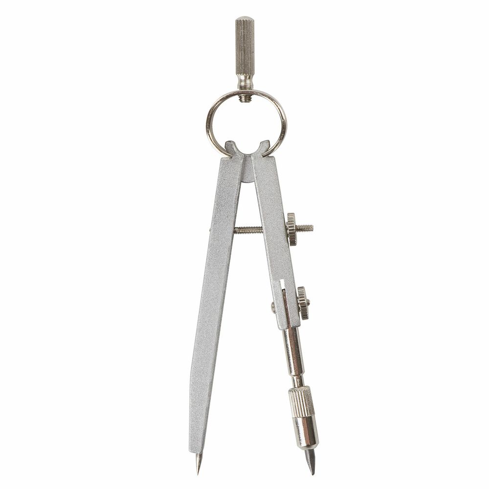 Готовальня BRAUBERG "Student Oxford", 5 предметов циркуль + кронциркуль, держатель, грифель, точилка