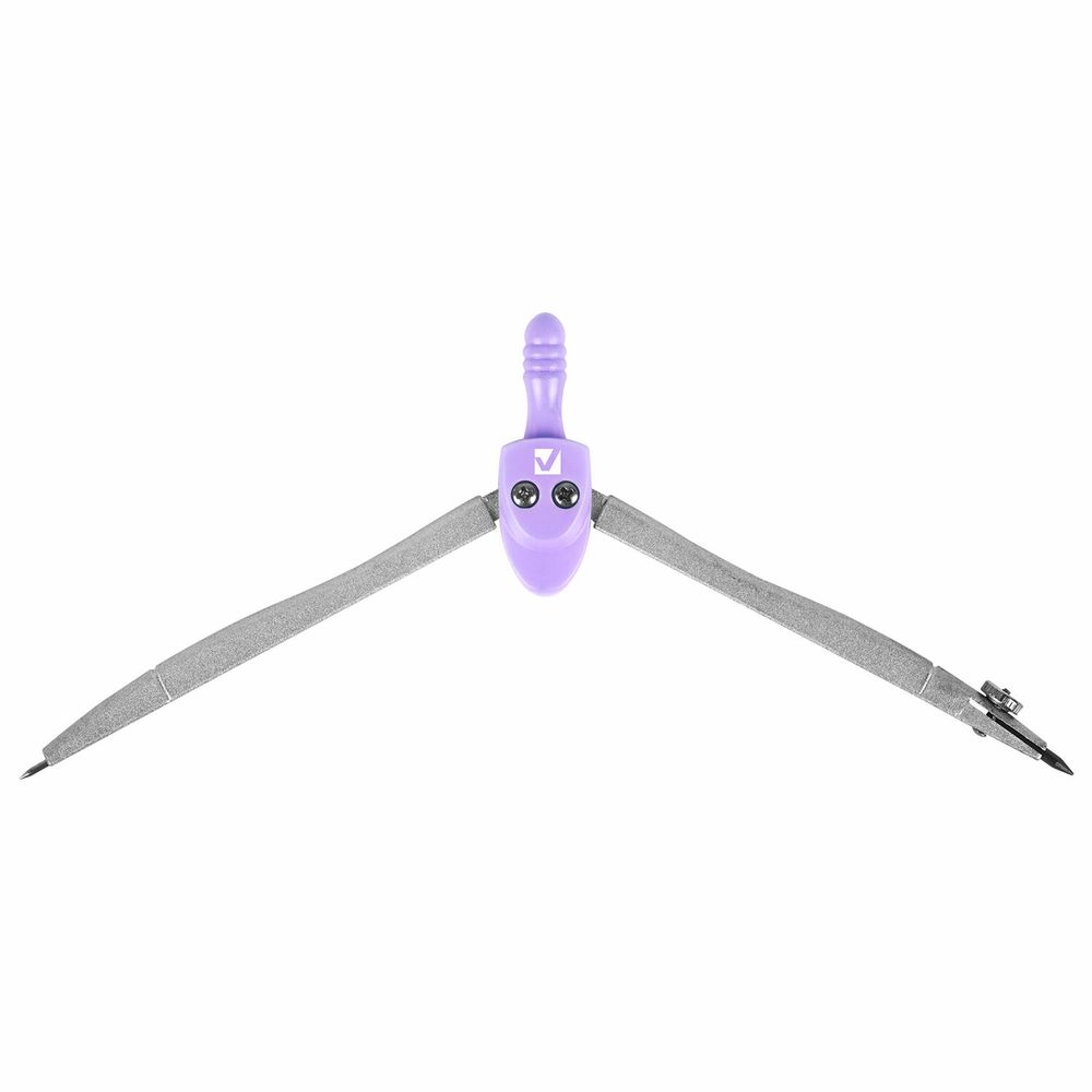 Готовальня BRAUBERG SCHOOL KIT, 11 предметов, циркуль 115 мм, циркуль 125 мм, чертежные принадлежности, лавандовый цвет
