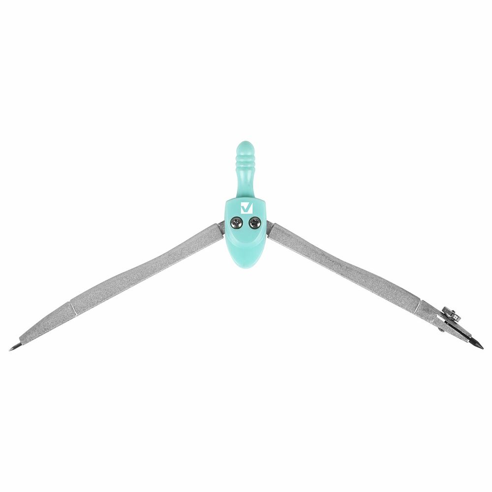 Готовальня BRAUBERG SCHOOL KIT, 11 предметов, циркуль 115 мм, циркуль 125 мм, чертежные принадлежности, мятный цвет