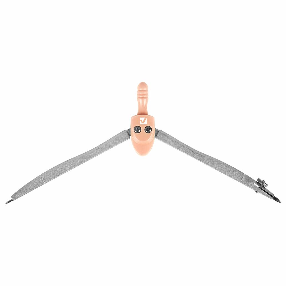 Готовальня BRAUBERG SCHOOL KIT, 11 предметов, циркуль 115 мм, циркуль 125 мм, чертежные принадлежности, персиковый цвет