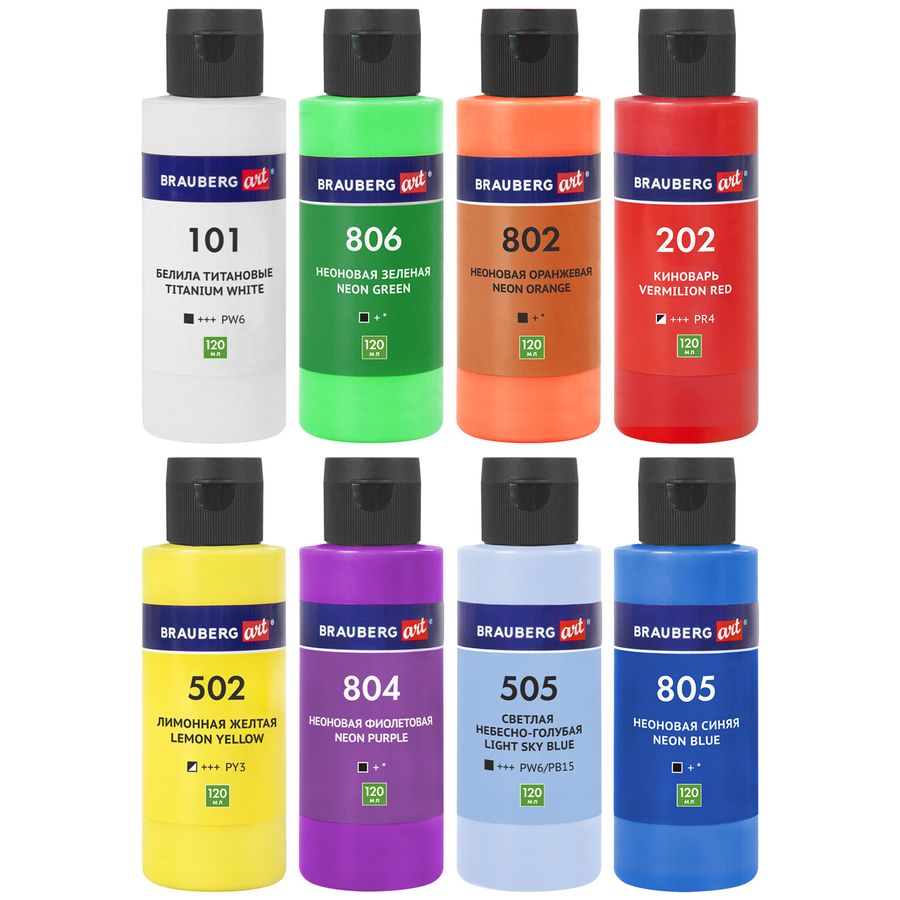 Краски акриловые для техники