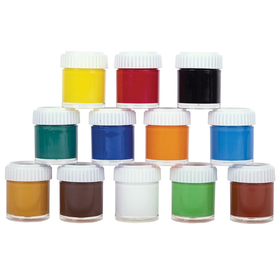 Краски акриловые художественные, НАБОР 12 штук по 22 мл в банках, BRAUBERG ART DEBUT