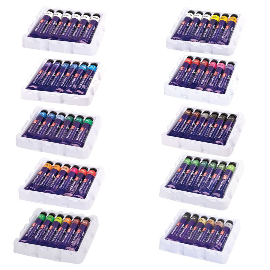 Краски акриловые художественные, НАБОР 60 штук, 49 цветов, в тубах по 22 мл, BRAUBERG ART CLASSIC