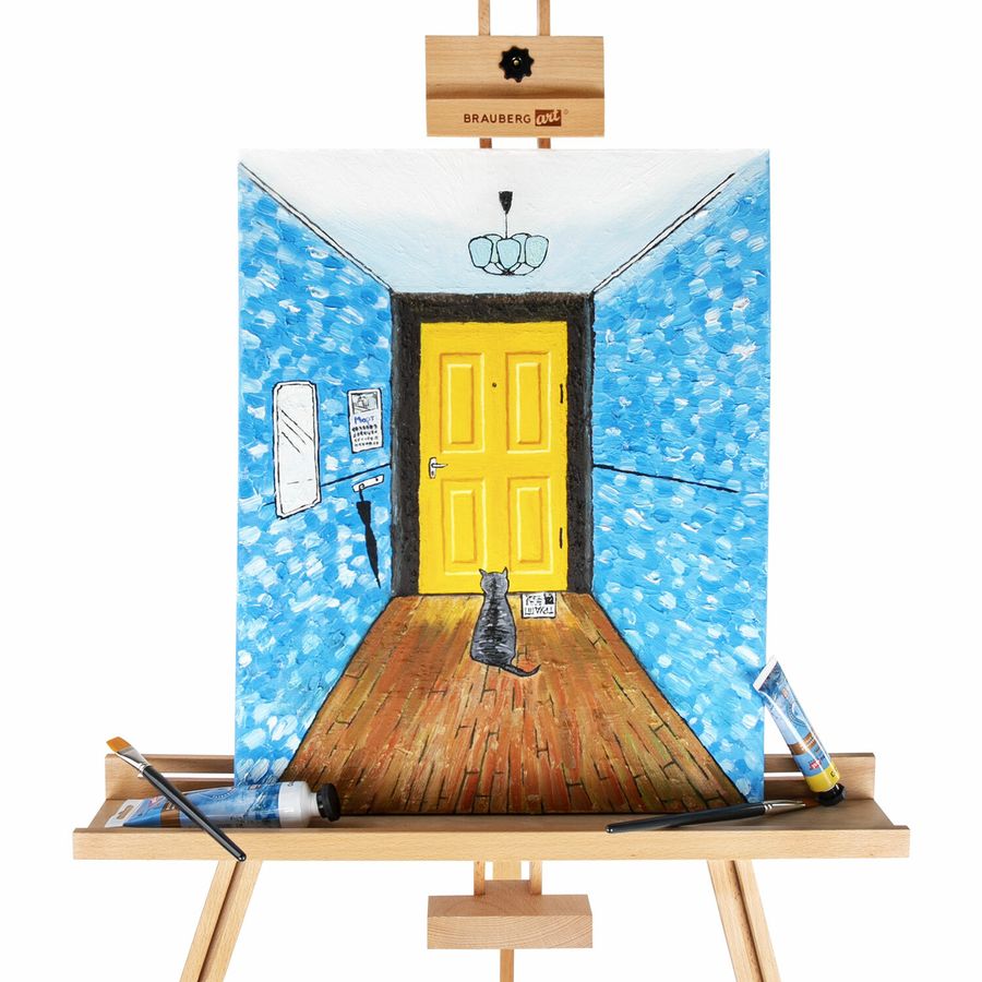 Краски масляные ВОДОРАЗБАВИМЫЕ художественные, 12 цветов по 37 мл в тубах, BRAUBERG ART PREMIERE