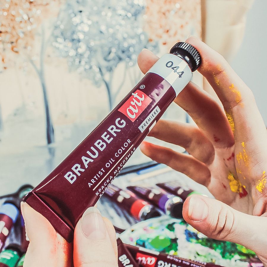 Краски масляные художественные BRAUBERG ART PREMIERE, 24 цв. по 22 мл, в тубах