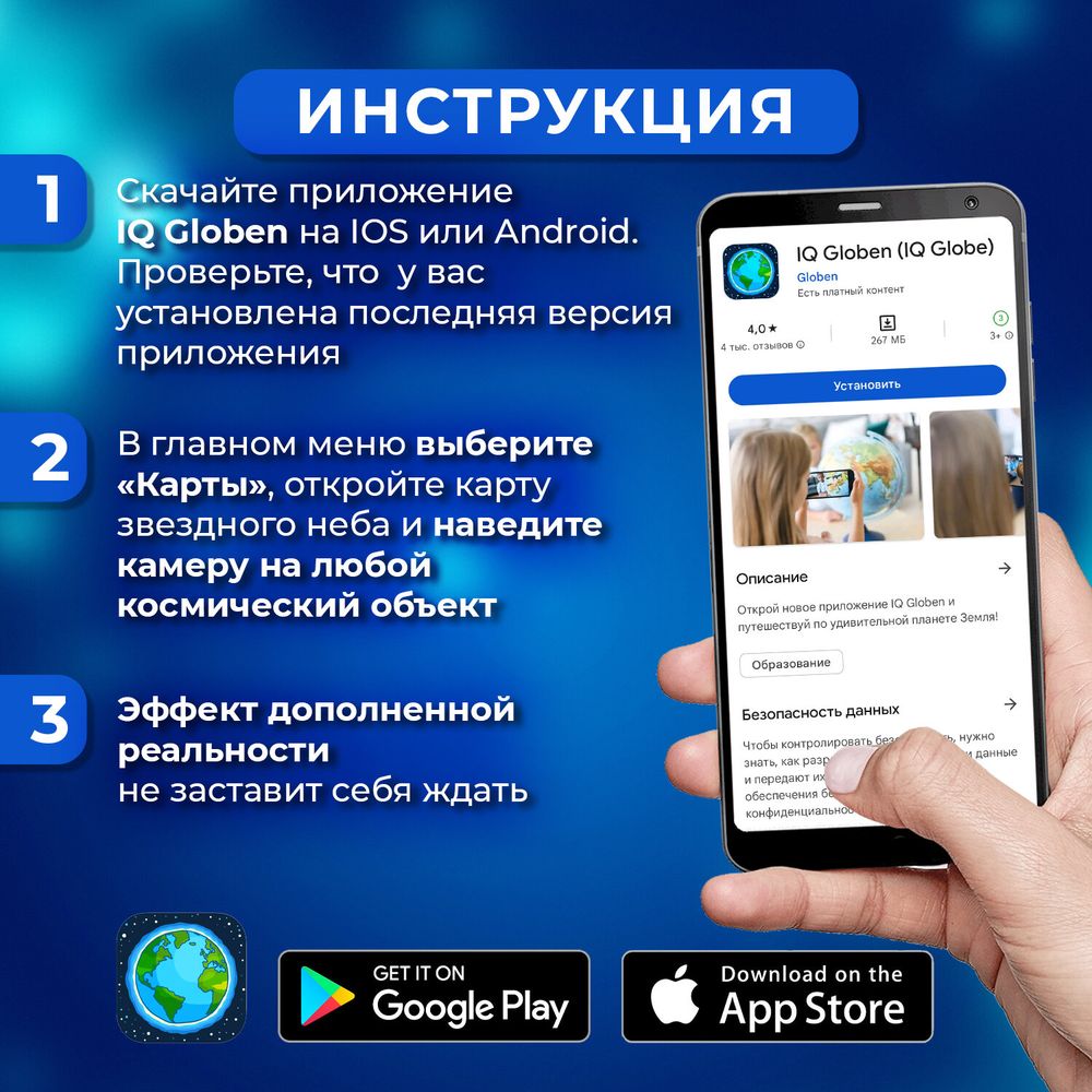 Карта мира физическая 