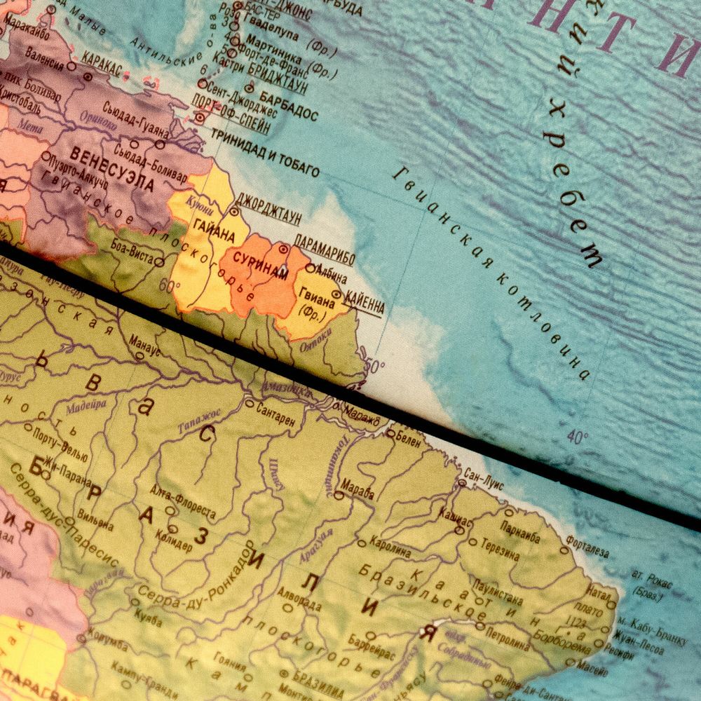 Глобус интерактивный + очки VR политический, Globen, 32 см, рельефный, с подсветкой