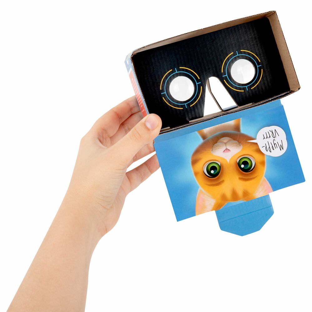 Глобус интерактивный + очки VR, физический / политический, GLOBEN, 21 см, с подсветкой