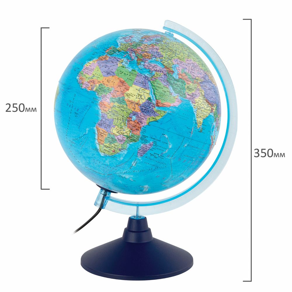 Глобус политический / звездного неба GLOBEN, 25 см, с подсветкой
