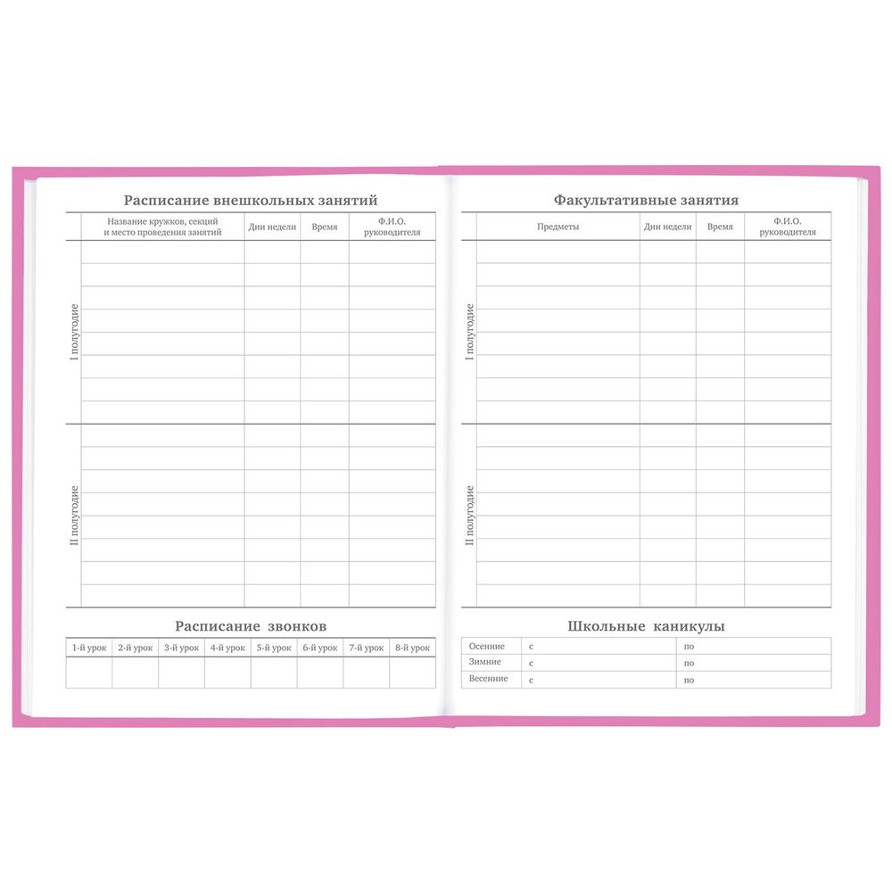 Дневник 1-11 класс 48 л., твердый, BRAUBERG, глянцевая ламинация, с подсказом, 