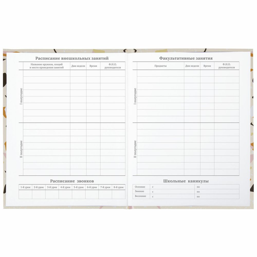 Дневник 5-11 класс 48 л., твердый, BRAUBERG, глянцевая ламинация, с подсказом, 