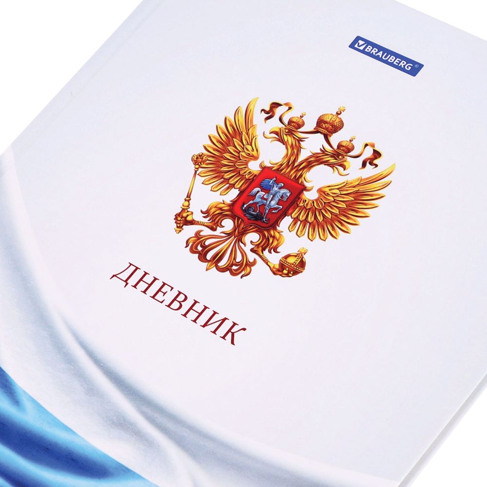 Дневник 1-11 класс 40 л., твердый, BRAUBERG, ламинация, цветная печать, РОССИЙСКОГО ШКОЛЬНИКА-4