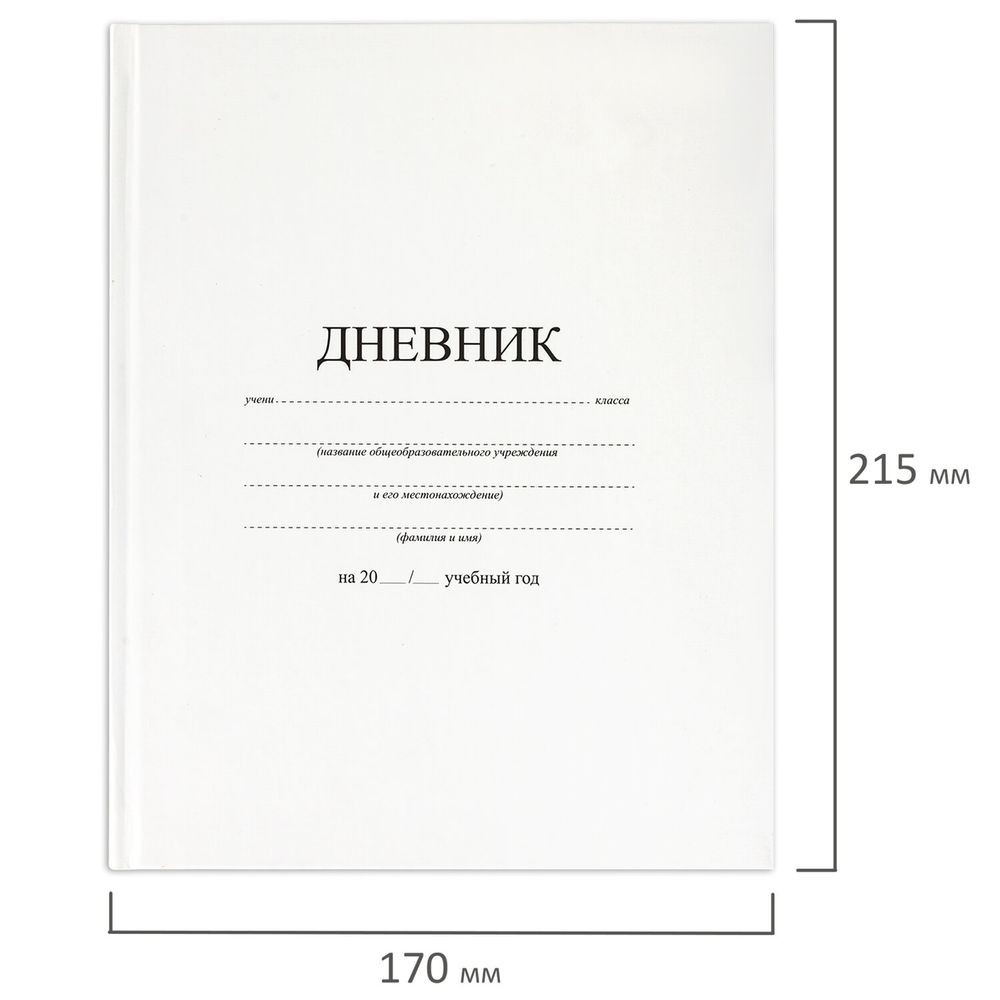 Дневник 1-11 класс 40 л., твердый, BRAUBERG, матовая ламинация, БЕЛЫЙ