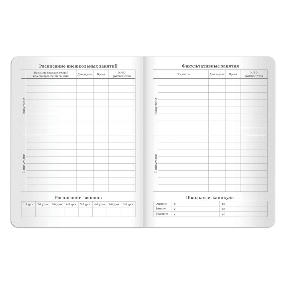 Дневник 1-11 класс 48 л., кожзам (гибкая), термотиснение, BRAUBERG 