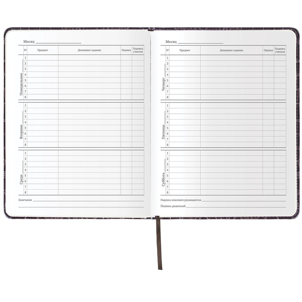 Дневник 1-11 класс 48 л., кожзам (твердая с поролоном), нашивка, BRAUBERG 