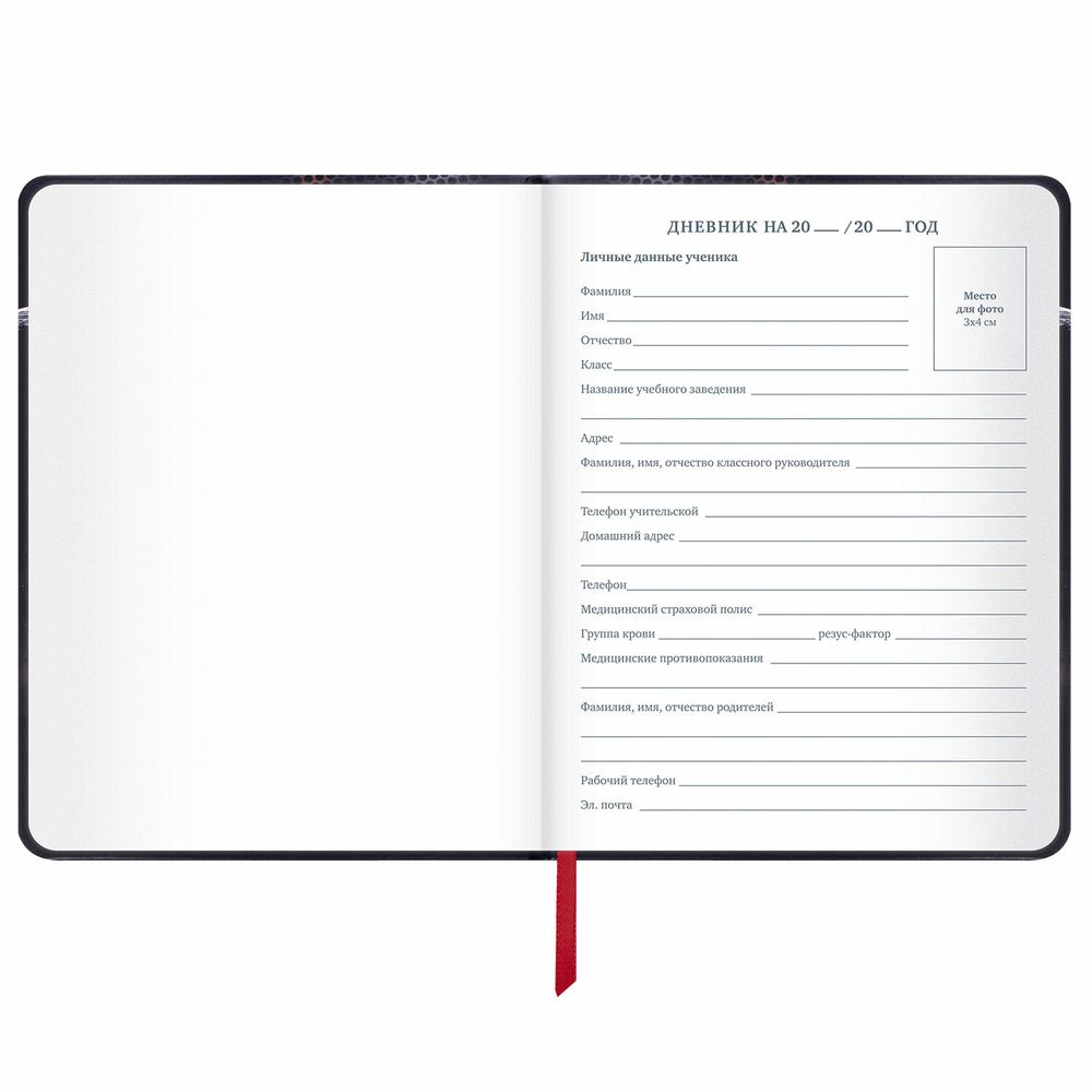 Дневник 1-11 класс 48 л., кожзам (твердая с поролоном), печать, наклейки, BRAUBERG, 