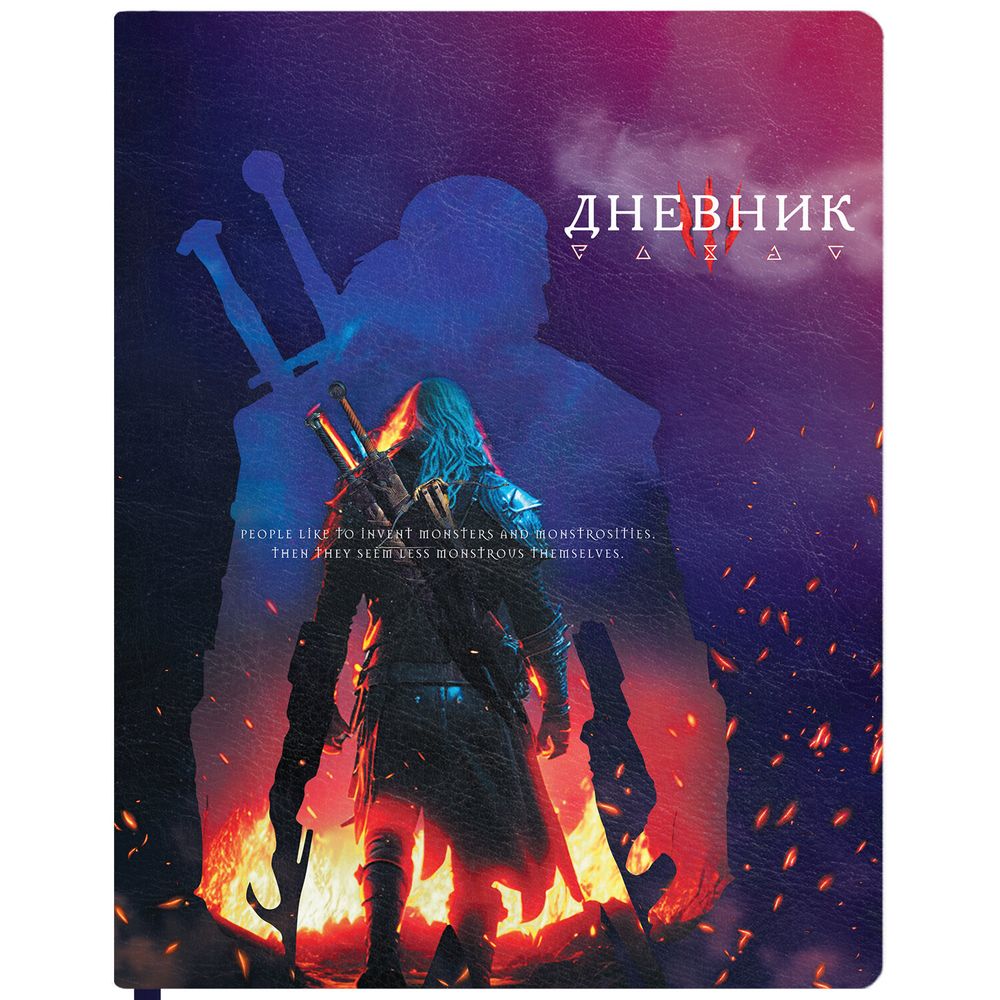 Дневник 1-11 класс 48 л., кожзам (твердая с поролоном), печать, резинка, конверт, BRAUBERG, 