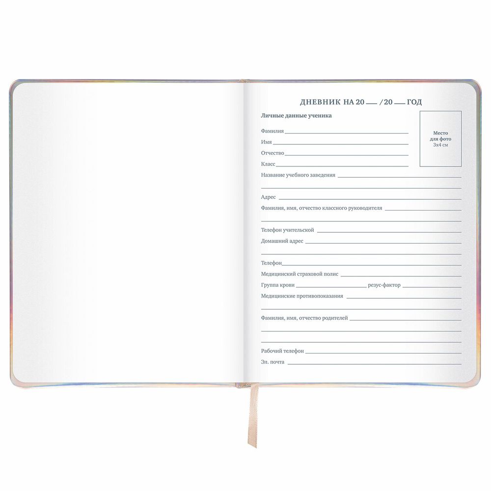 Дневник 1-11 класс 48 л., кожзам (твердая с поролоном), фольга, BRAUBERG HOLIDAY, 