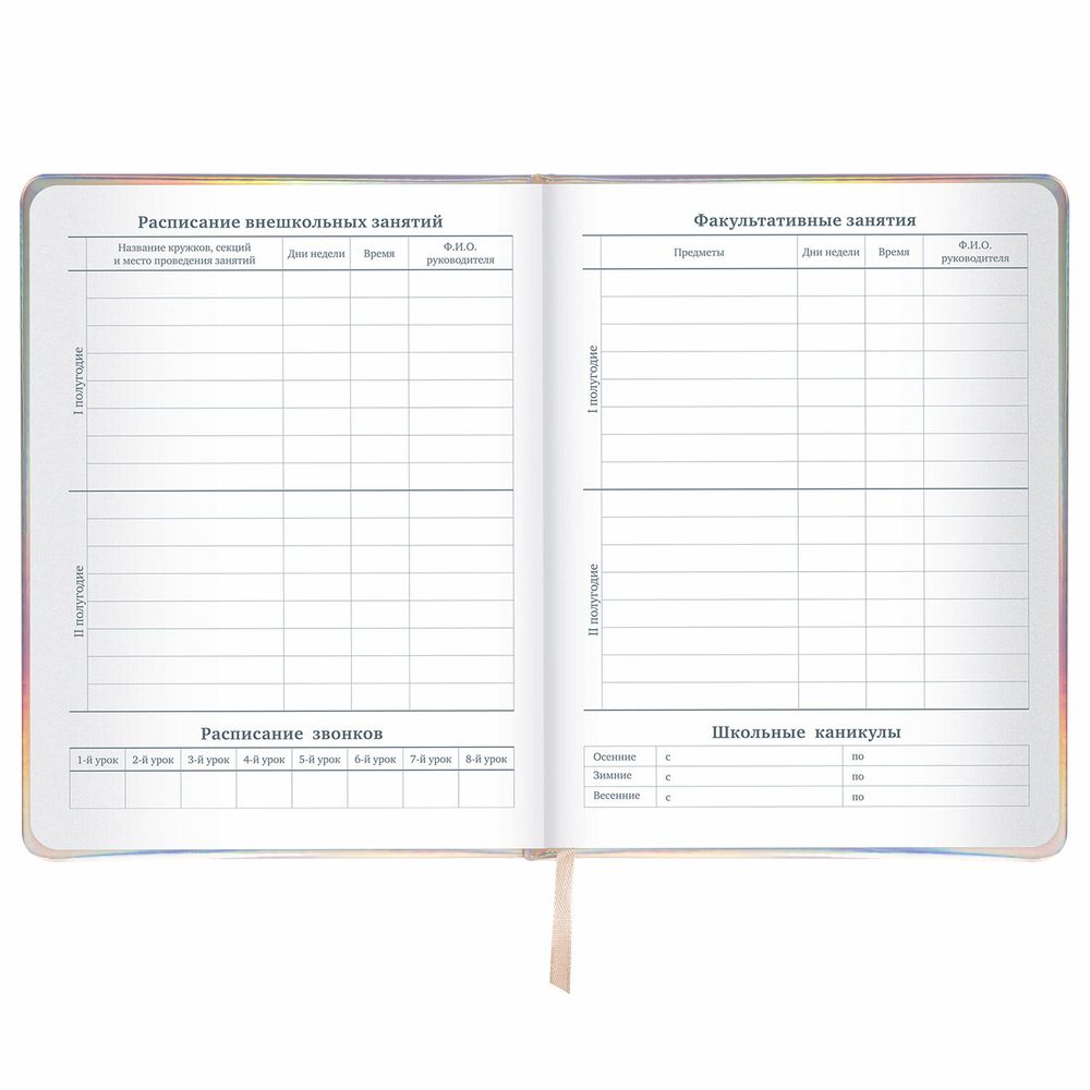 Дневник 1-11 класс 48 л., кожзам (твердая с поролоном), фольга, BRAUBERG HOLIDAY, 