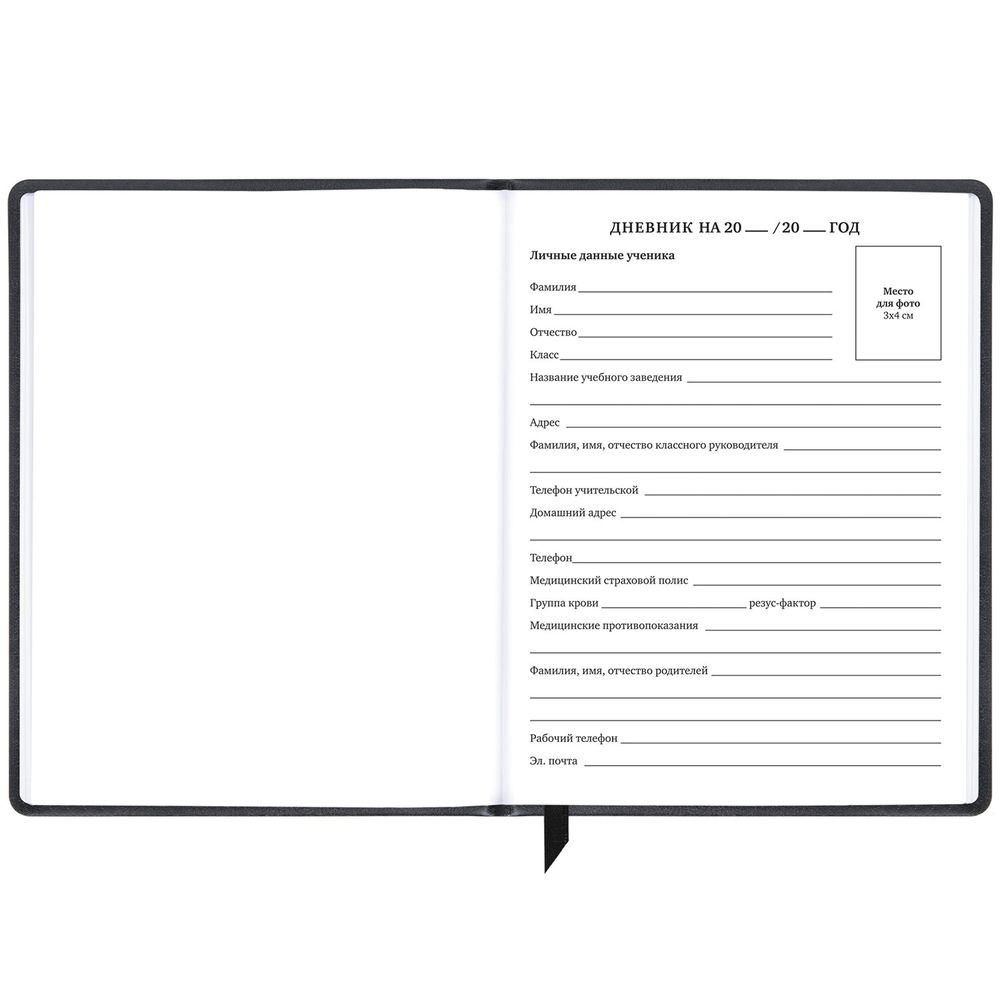 Дневник 1-11 класс 48 л., кожзам (твердая), печать, резинка, конверт, BRAUBERG, 